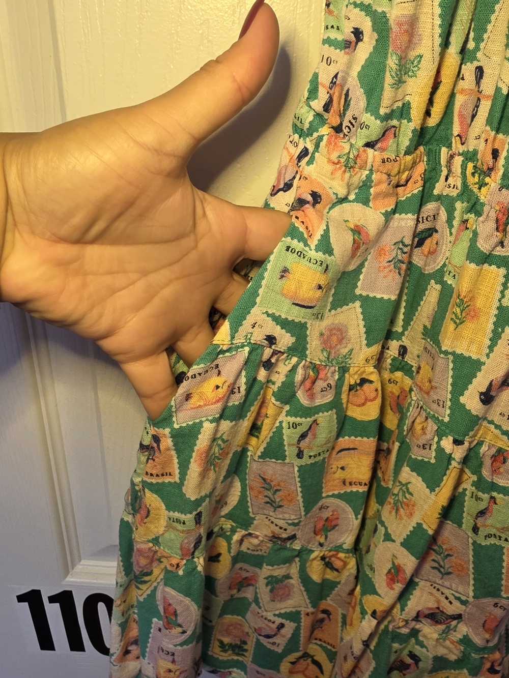 Copper Key Green Floral-Print Ruffled Sundress - Picture 6 of 8